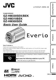 JVC GZ HM 300 manual. Camera Instructions.